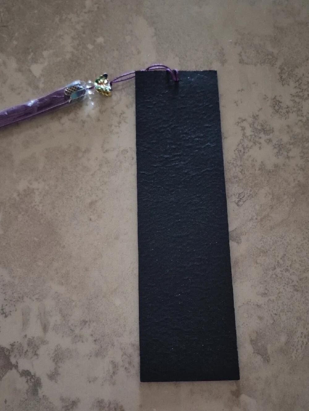 Neiman Marcus Red Cardinal Bookmark with Purple Tassel